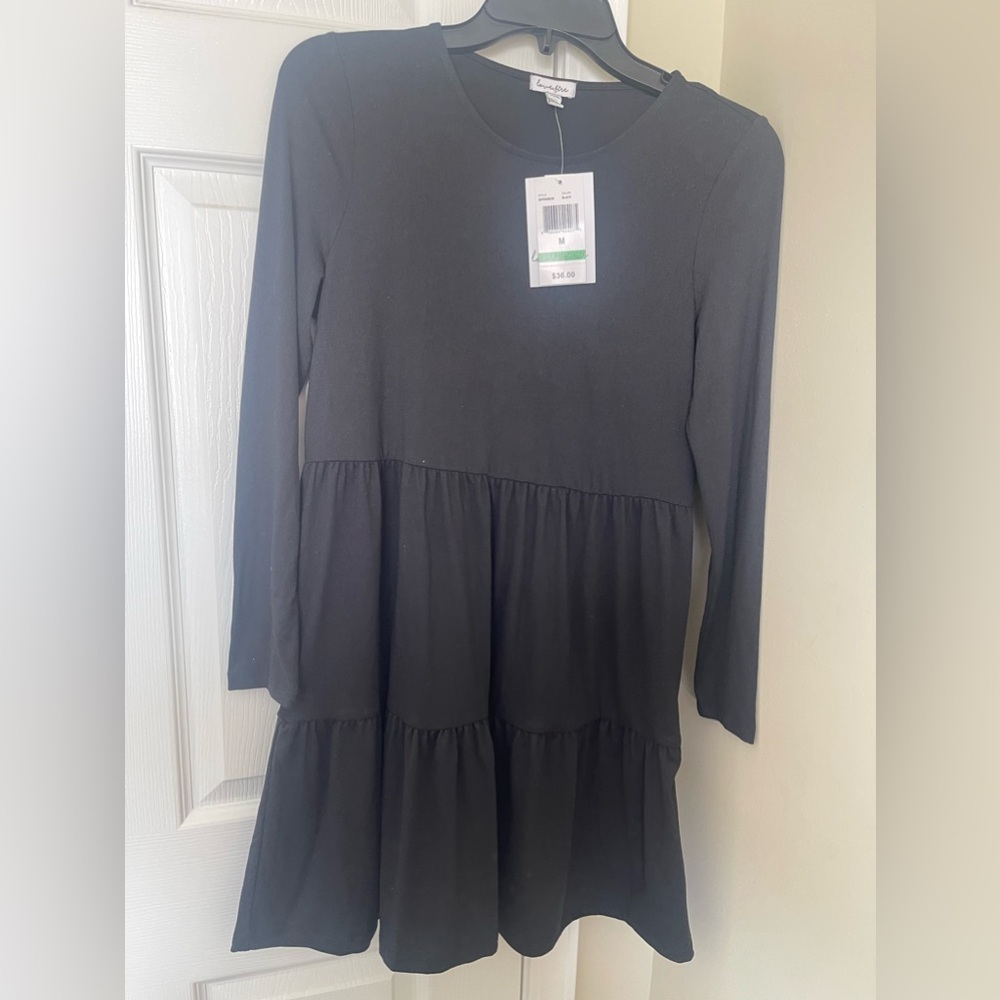 Long-Sleeved Babydoll Dress